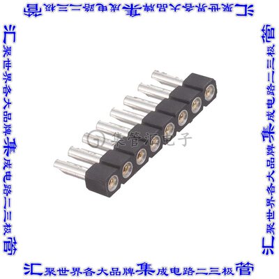 329-43-108-41-540000 针座连接器8POS插座2.54mm母形插口通孔直