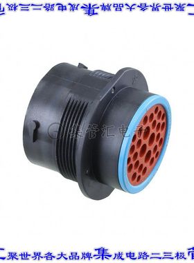 HDP24-24-29PE 圆形连接器29POS插座外壳用于公插针黑色面板安装