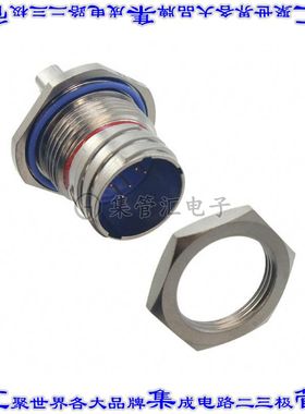 2102351-1 圆形连接器8POS插座公形引脚焊接面板安装