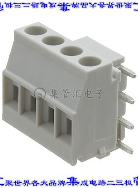 2908472 线对板连接器4POS接线端子5mm通孔水平带板