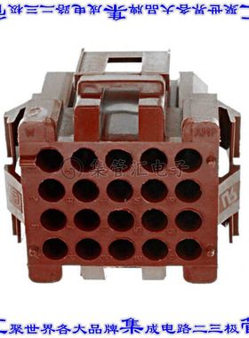 1-640524-0 矩形连接器外壳20POS插头4排4.2mm母形插口黑色面板安