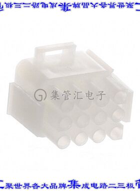 1-480708-0 矩形连接器外壳12POS插头3排天然色自由悬挂