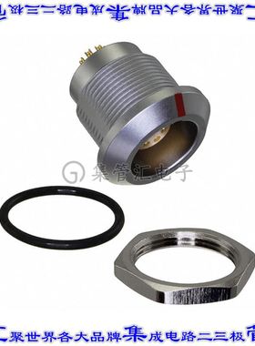 FLKD-08EGFS-GCP-001 圆形连接器8POS插座母插口焊杯镀金面板安装