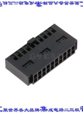 PS-D4C20 矩形连接器外壳20POS插座2排2.54mm母形插口黑色自由悬