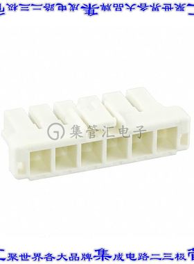 1376391-1 矩形连接器外壳6POS插头5mm母形插口天然色自由悬挂