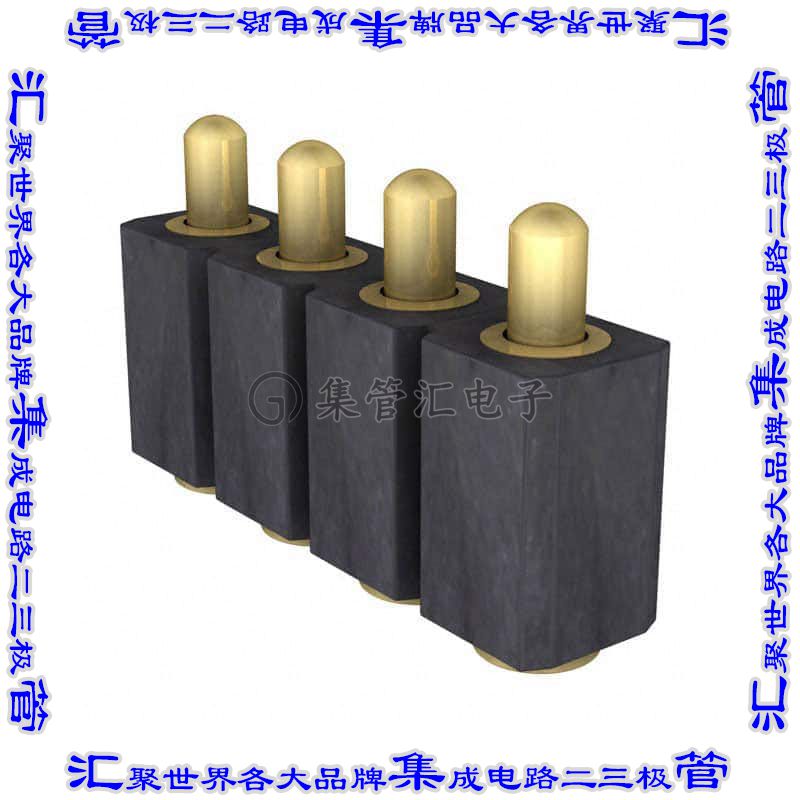 811-SS-004-30-682101-CLIP 弹簧式连接器4POS活塞型2.54mm表面贴
