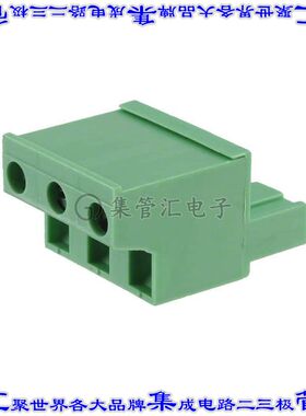 1806122 端子块连接器3POS插头母插口7.62mm绿色自由悬挂