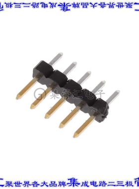 2355104-5 针座连接器5POS分离式2mm公形插针通孔直针镀金