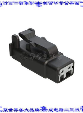 ATMH06-2SA 矩形连接器外壳2POS插头母形插口黑色自由悬挂