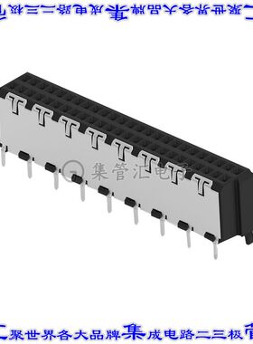 224513-E 针座连接器50POS插座2排1mm母形插口通孔镀金