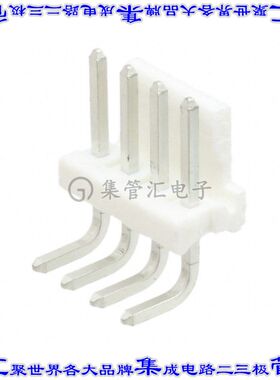 3-644754-4 针座连接器4POS接头3.96mm公形插针通孔直角锡