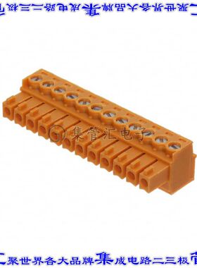 1940830000 端子块连接器12POS插头母插口3.81mm橙色自由悬挂