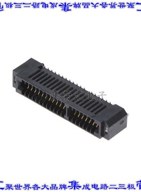 MECF-20-01-L-DV-WT-K-TR 卡边缘连接器40POS母头2排1.27mm黑色镀