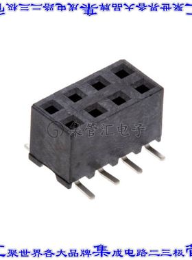 2314844-8 针座连接器8POS插座2排2mm母形插口表贴SMD镀金