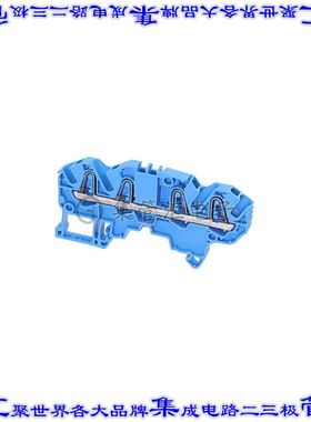 1SNK705022R0000 端子块连接器4POS馈通式5.2mm蓝色12-26AWG