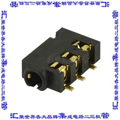 SJ-25014A-SMT-TR 接插件连接器AUDIO JACK, 2.5 MM, RT, 4 CONDU