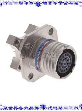 KJAD0T13F35SN115 圆形连接器22POS插座母插口焊接面板安装通孔