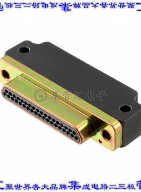 MDM-37PCBR-F222 连接器37POS插头公引脚4排D-TYPE型面板安装通孔