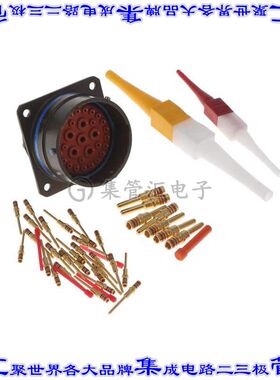 M8372372W2232N 圆形连接器32POS插座公形引脚压接面板安装