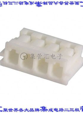 440133-4 矩形连接器外壳4POS插座2.5mm母形插口天然色自由悬挂