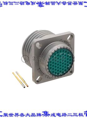ALM00FD17-35S 圆形连接器55POS插座母插口压接镀金面板安装