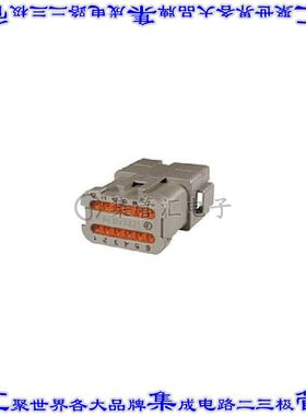 DT04-12PA-CE07 矩形连接器外壳12POS插座2排公形引脚灰色自由悬