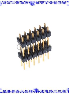 DW-06-10-G-D-480 连接器12POS针座间隔柱2排2.54mm通孔镀金