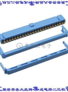 1-1658527-5 矩形连接器50POS插座2排2.54mm母插口蓝色IDC镀金自