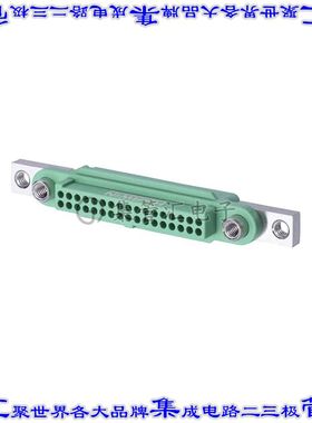 G125-2245096F5 矩形连接器外壳50POS插座2排1.25mm母形插口绿色