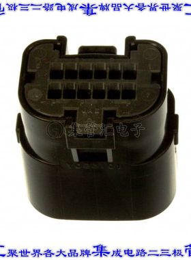 MX23A12SF1 矩形连接器外壳12POS插座2排2.5mm母形插口黑色自由悬