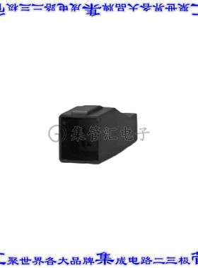 1-2366600-4 矩形连接器外壳4POS插头2排公形引脚黑色自由悬挂