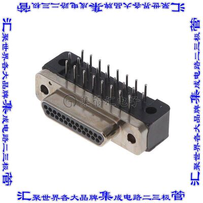 MDM-25PCBR-L56-A174-F222 连接器25POS插头公引脚2排D-TYPE型面