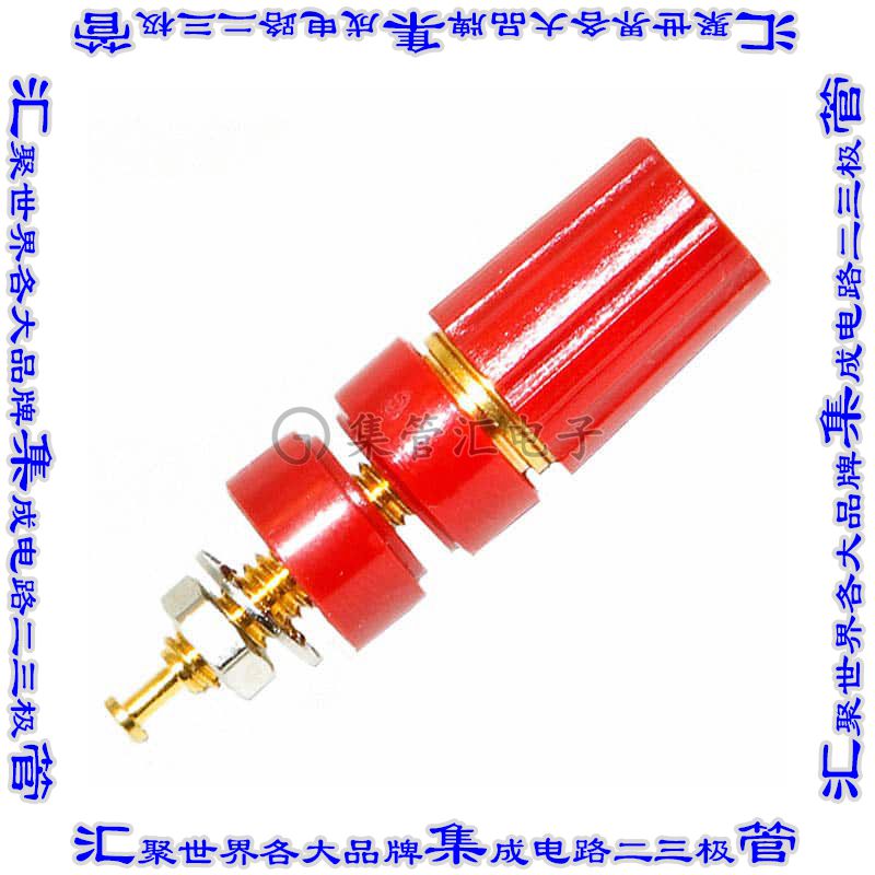 BU-P3750-2 接插件连接器CONN BIND POST KNURLED RED