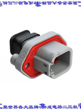 ATP04-6P-PM15 矩形连接器外壳6POS插座2排公形引脚灰色面板安装