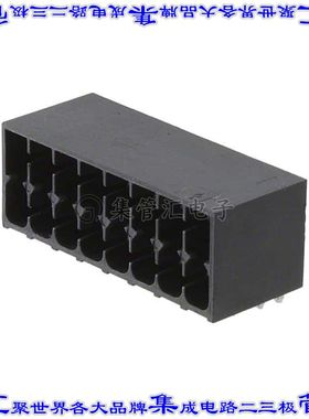 1786895 端子块连接器16POS接头公引脚带罩2排3.5mm黑色90DEG通孔