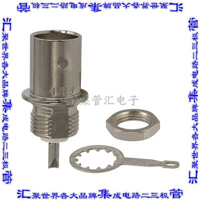 227755-1 同轴连接器BNC插孔母形插口焊杯50欧姆面板安装