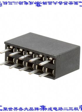 M20-7830542 针座连接器10POS插座2排2.54mm母形插口通孔直针镀金