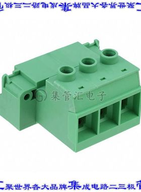 1784868 端子块连接器3POS插头扁销15mm绿色自由悬挂