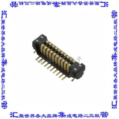 AXT424124 板对板连接器24POS接头中央触点带2排0.4mm表贴SMD镀金