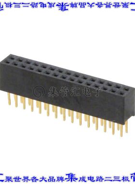 20021311-00030T4LF 针座连接器30POS插座2排1.27mm母形插口通孔