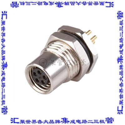 CDM805-04A-FP-F011-67 圆形连接器4POS插头母插口焊接镀金面板安