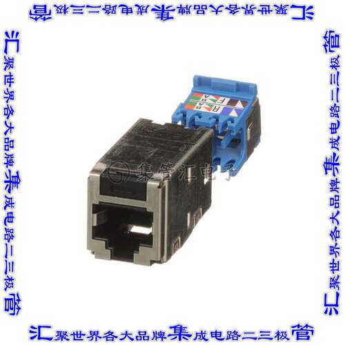 CJS6X88TGY 接插件连接器CATEGORY 6A, RJ45, 10 GB/S, 8-PO