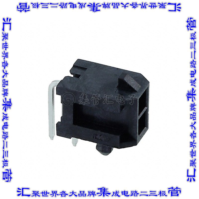 10127720-021LF 针座连接器2POS接头2排公形插针通孔直角锡