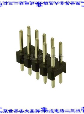 61301021121 针座连接器10POS接头2排2.54mm公形插针通孔直针镀金