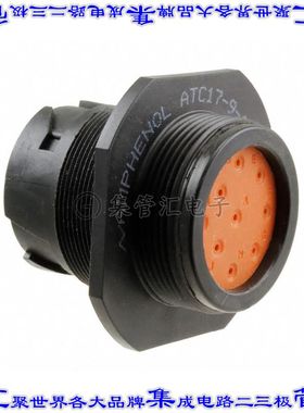 ATC-17-9-1939PN 圆形连接器9POS插座外壳用于公插针黑色面板安装