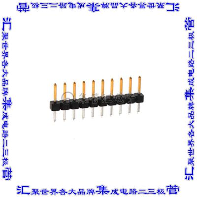 1-2355182-0 针座连接器10POS分离式2mm公形插针通孔直针镀金