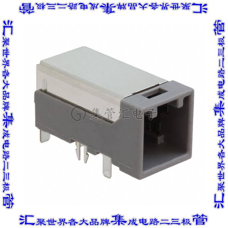 MX49004NQ1 针座连接器4(2+1电源+1接地)接头2排2mm公形插针通孔