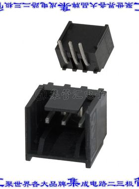 2-644803-3 针座连接器3POS接头2.54mm公形插针通孔直角锡