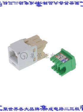 CJT688TGWH 接插件连接器MINI-COM MODULE, CAT 6, 28/30 AW