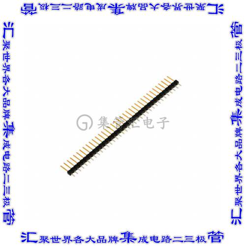 77311-824-36LF 针座连接器36POS接头2.54mm公形插针通孔直针镀金